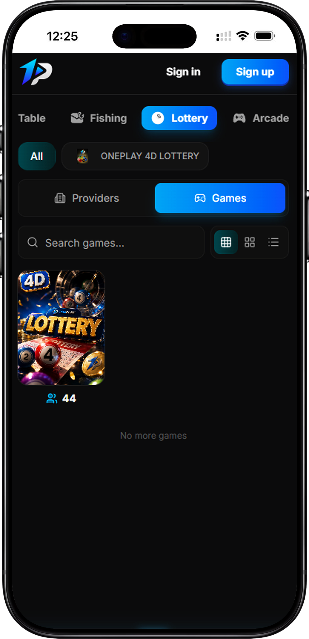 OnePlay Lottery Payout & Prize