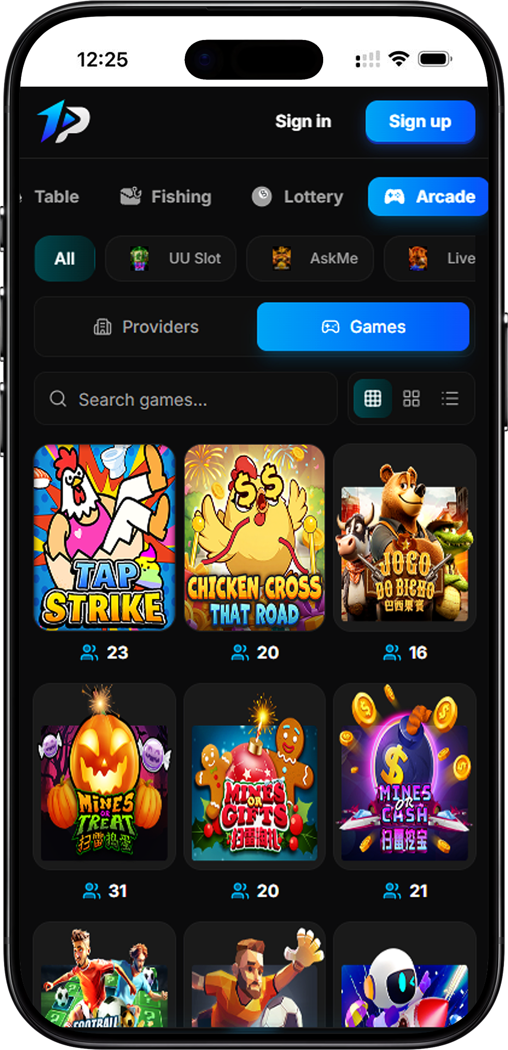 OnePlay Arcade Providers