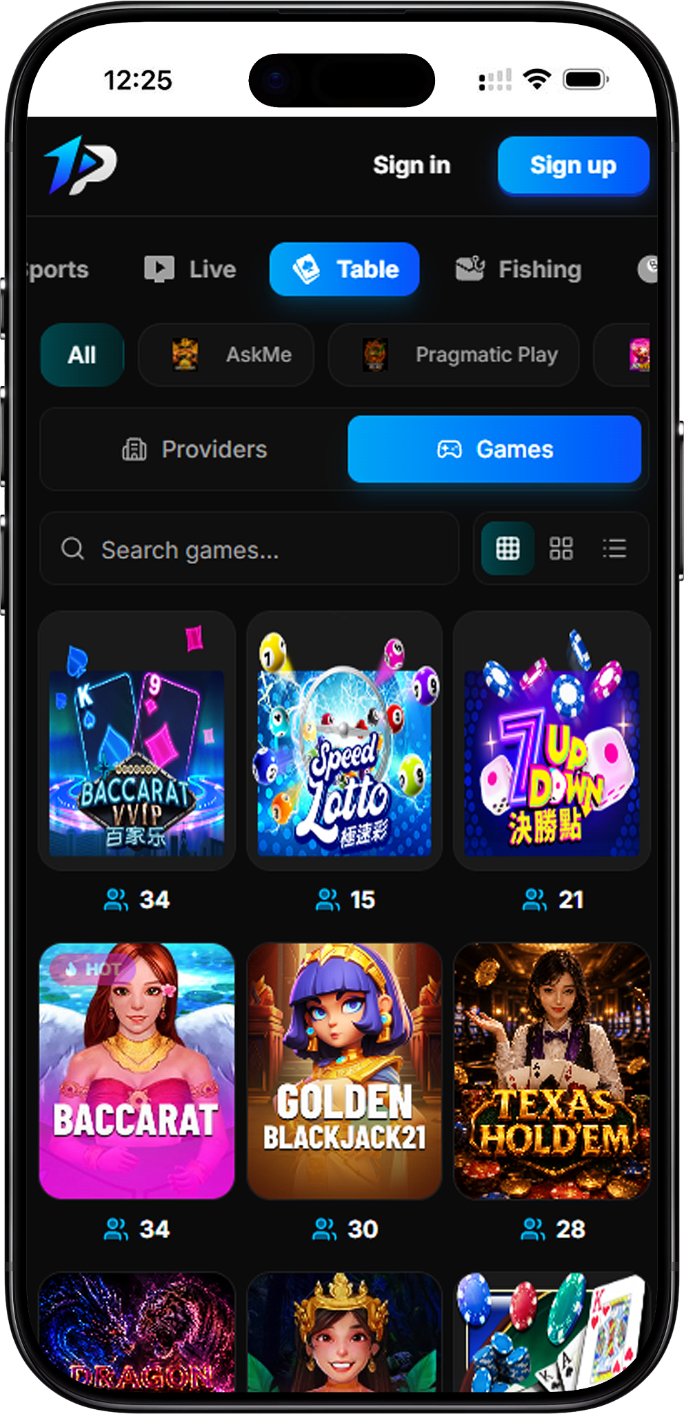 OnePlay Table Game Providers